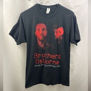 Brothers Osborne Mens Shirt Size Medium Black Tour We're Not for Everyone Tour